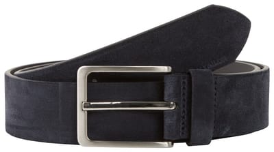 Tom Tailor - TTGEORGE suède riem met vierkante gesp - Maat 85 - navy uni