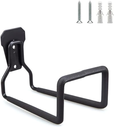 Tuinslanghouder - Slanghaak Buiten - Metalen Tuinslanghouder - Zwart - 19.3*13cm - IJzer - Tuinslang Opbergen - Slanghouder Wandmontage - Houder Voor Tuinslangen - Wandgemonteerde Waterslanghouder Voor Buitentuin