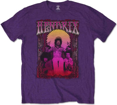 Jimi Hendrix - Karl Ferris Wheel Heren T-shirt - S - Paars