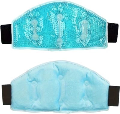 Herbruikbare Gelkorrel Nekband – Warmte-Koude Kompres voor Schouder, Nek en Taille – Pijnverlichting en Ontspanning – Magnetron en Koelkast - Blauw
