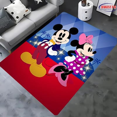 Nieuw bij Disney Mickey Mouse Tapijt! Slaapkamer Woonkamer Bedmat, Antislip Exquise Huisdecoratie, Duurzaam Machinewasbaar Kleed Cadeau 40x60cm (16x24in)