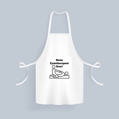 Akyol - beste fysiotherapeut Keukenschort - Beste fysiotherapeut - therapeut - cadeau - 82 bij 71 cm
