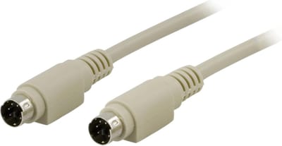 Deltaco Del-46A, Mini Din6M-M – PS/2 Verlengkabel voor toetsenbord of muis – 3 meter