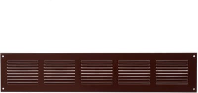Ventilatierooster - Wandrooster Afvoer - Luchtcirculatie Creëren - Insectenbescherming - 500 x 100 mm - Bruin