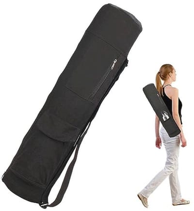 Yogatas Sporttas voor Dames - Multifunctionele Yoga-accessoires met Flessenzak en Verstelbare Schouderriem