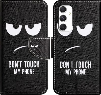Coverup Hoesje - Geschikt voor Samsung Galaxy A16 Hoesje - Coverup Book Case - Don't Touch
