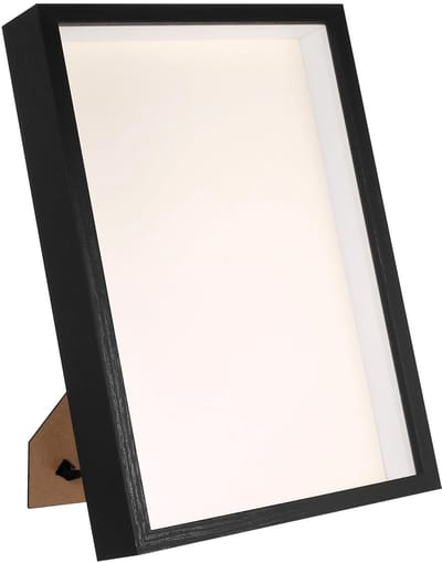 Dailygoods- Fotolijst 3D A4 - Diepe Fotolijst 21x29,7 cm - Objectlijst - Transparante Acrylplaat - Hoogwaardig MDF - Vitrinelijst - Schaduwdoos