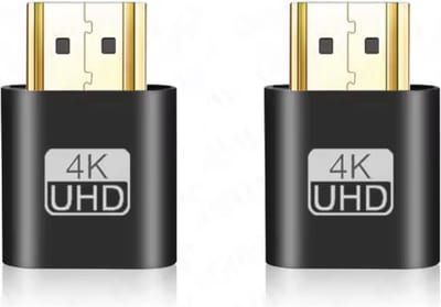 CHPN - HDMI Display-port plug - HDMI emulator - Dummy Plug - Display Emulator - 2 stuks - Universeel - Zwart