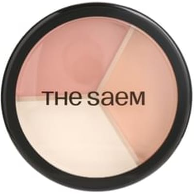 The Saem - Cover Perfection Triple Pot Concealer - 7 Types 2025 Version - #07 Pink Beige