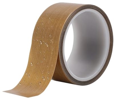 Zelfklevend Teflon Tape 50 mm x 10 m voor Hoge Temperatuur - Slijtvast en Corrosiebestendig