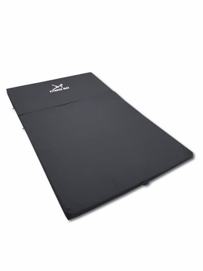 Fitness Matras Opvouwbaar 80x200x5 cm - Waterdicht Zwart Polyester - Viking Choice