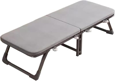 Opvouwbaar Bed - Logeerbed Gastenbed - Ruimte Besparen - Met Verdikte Matras - 185x60CM - Grijs