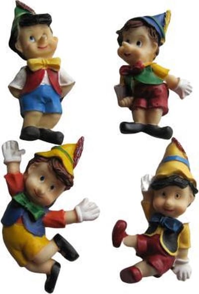 Disney Pinocchio magneet 4-pack - 4 verschillende magneten