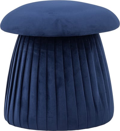 Bloomingville Poef Roberta Blauw