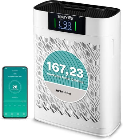 Luchtreiniger - Air Purifier - Lucht Zuiveren - WiFi en App Besturing - 100 m² - Wit