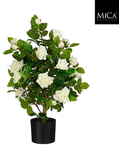 Mica Decorations Rozen in een pot - 80 x 40 cm - Wit (kopie)