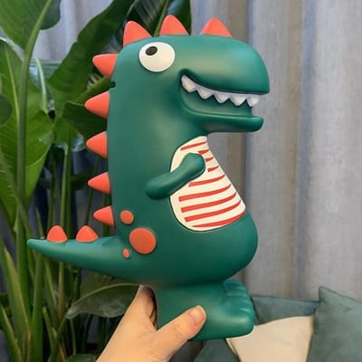 Cartoon Draak Spaarpot Munt Opbergdoos Verjaardagscadeau Huisdecoratie Kinderen Dinosaurus blue