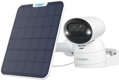 Bewakingscamera Buiten - Draadloze Camera - 360 Graden Toezicht - Automatisch Volgen - 4K 8MP Resolutie - Wit