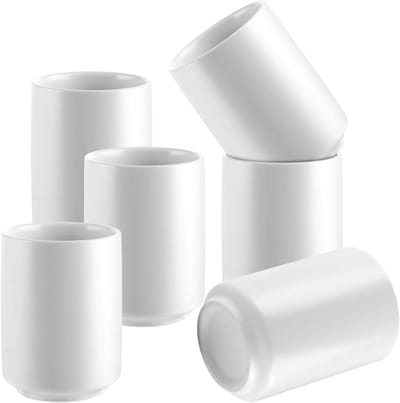 Cappuccino en Espresso Kopjes Set van 6, 260 ml Keramische Koffiekopjes voor Latte Art en Koffie Liefhebbers