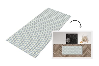 Keukenloper 120x50 cm - Keukenmat vinyl Design - Vintage - Abstract - Keukenmatten loper - Keuken vloerkleed tapijt