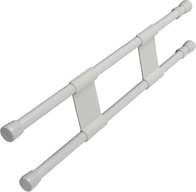 ProPlus Uitschuifbare vastzetstang - dubbel - 41-71 cm - wit