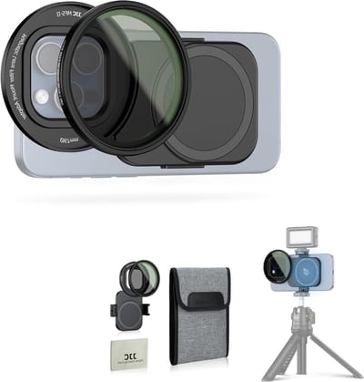 Magnetische Filteradapter 67mm voor Telefoon met ND2-128 Variabele Filter voor iPhone 14/15/16 Pro Plus Max - Perfect voor Fotografie en Videografie