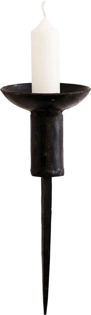 Madam Stoltz Kandelaar Stick Zwart 17 x ø6,5