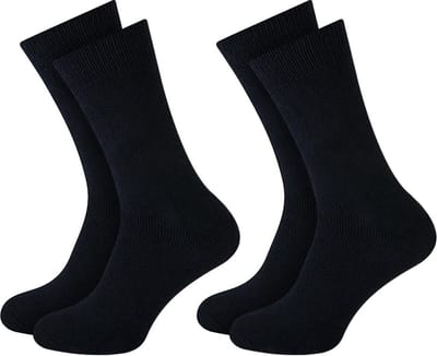 Calzera Thermo Sokken - Dames en Heren - Warme Winter Sokken - Volledig Badstof - Zwart - Maat 39-42