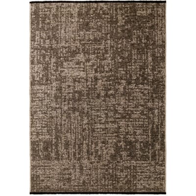SPACE Vloerkleed – Laagpolig Velours – Modern & Sportief – Katoen & Chenille – Beige- 80x150 CM