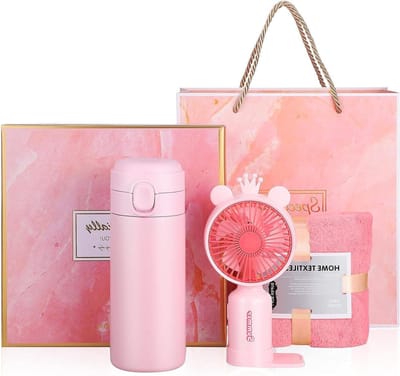 Cadeaupakket - Verzorgingsset - Feestelijke Gelegenheden - Praktische Artikelen - 18 cm - Roze
