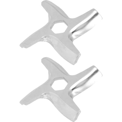 2 Pièces Lames de Coupe pour Hachoir à Viande Acier Inoxydable Universelles Remplacement Lames pour Hachoir à Viande Électrique