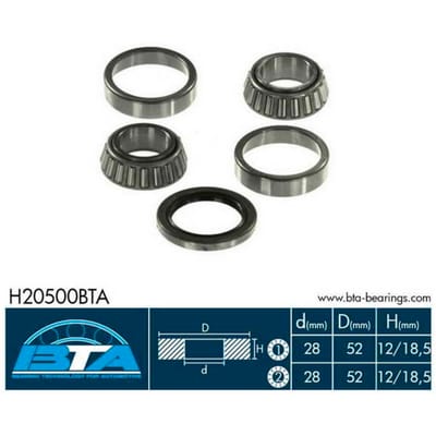 Wiellagerset BTA H20500BTA
