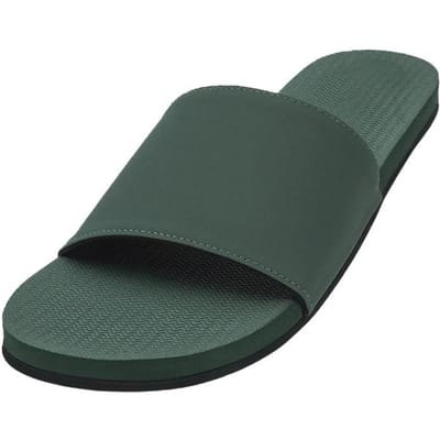 Indosole Essential Slide   Blad Pantoffel Essential Slide - Leaf (M10-11) black