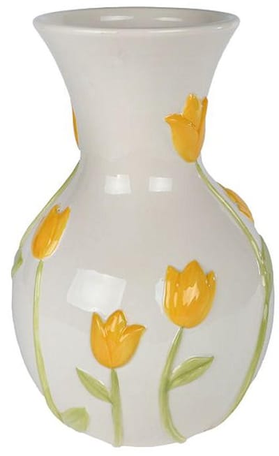 Vaas Tulipe decoratief speelgoed multicolor karton 18,5x28cm.