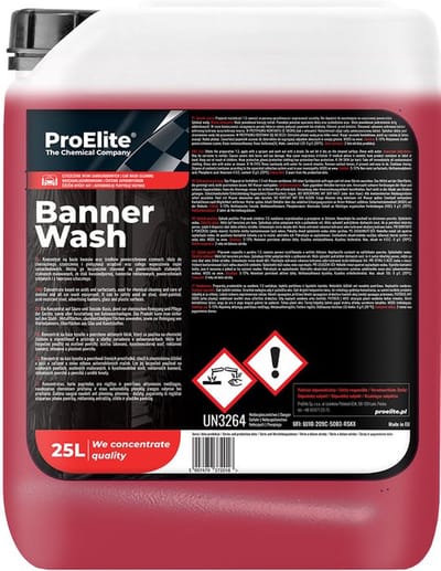 Pro Elite | Professionele Banner Wash | Was en reiniging voor het reinigen was straat of carwash | Auto wasstraat reiniging | Schoonmaken | Concentraat