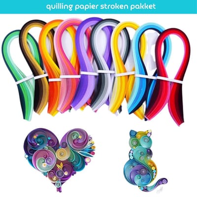 Winkrs - Quilling papier - Stroken Pakket - 900 5MM Stroken - 45 Kleuren filigraan papier