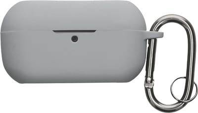 kwmobile cover voor oordopjes case - geschikt voor Technics EAH-AZ100 - Trendy beschermhoes draadloze oordopjes in grijs