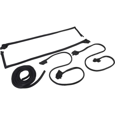 Kit de 5 joints d'étanchéité de voiture joints de portière gauche droite toit coffre joint d'étanchéité RR7002 remplacement pour Firebird black