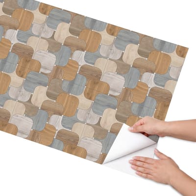 Coloray Meubel Wrap Folie - Bruin Meubelfolie - 65x130 cm - Wrapfolie Keuken Houten patronen - Decoratiefolie - Scandinavisch Meubelfolie - Meubel Wrap Folie - Woonkamer decoratie - Achtergronden en patronen