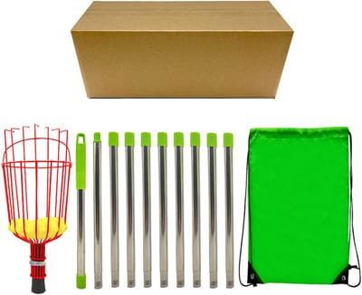 Fruitplukker - Fruitverzamelaar - Fruit Oogsten - Verstelbare steel - Tot 4 meter - Zilver