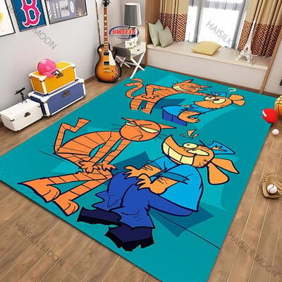 Cartoon D0g M-man Filmthema Bedrukt Tapijt Nieuwe Release! Vloerkleed voor Woonkamer Slaapkamer, Kantoorruimtes, Duurzame Machinewasbare Mat 40x60cm (16x24in)