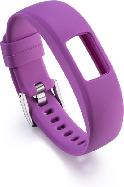 By Qubix - Siliconen sportbandje - Paars - Geschikt voor Garmin Vivofit 4