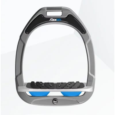 Ultra Grip Aluminium/Grijs/Blauw Inclinatie Stijgbeugels Flex-On Green Composite