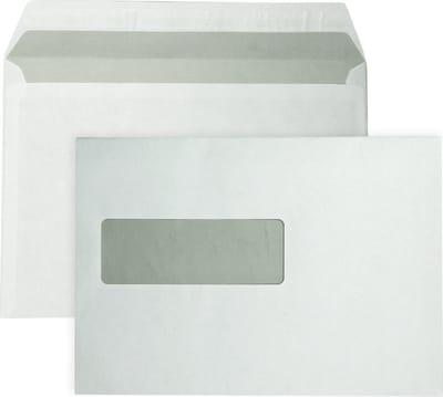 EA5 Enveloppen - Venster links -156 x 220 mm - 25 stuks - Wit - Zelfklevend met plakstrip - 80 gram - DULA