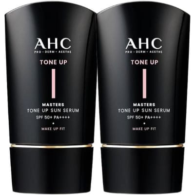 [AHC] Masters Tone-Up Sun Serum 50ml x 2 stuks Set SPF50+ PA++++ Straling & Bescherming
