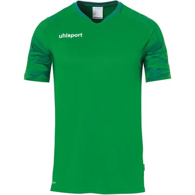Uhlsport Goal 25 Shirt Korte Mouw Kinderen - Groen / Lagoon | Maat: 116