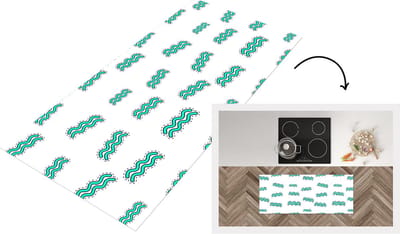 Keukenloper - Loper keuken - Aquarius - Astrologie - Zodiac - Design - 120x50 cm - Keukenloper vinyl