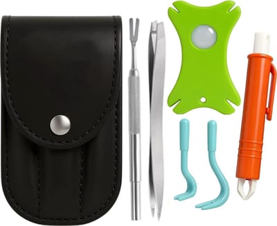 Noéya - Tekentang Set 6 In 1 - Tekenverwijderaar - Tekenkaart - Tekenhaak - Tekenpincet - Tekenpen - Voor Hond, Kat & Mens