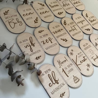 Mijlpalenkaartjes 1e jaar