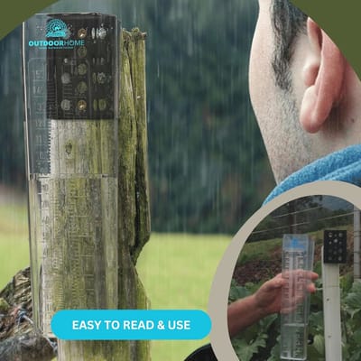 Dé Luxe 6 Inch Regenmeter voor Tuin en Boerderij - Betrouwbaar en Duurzaam